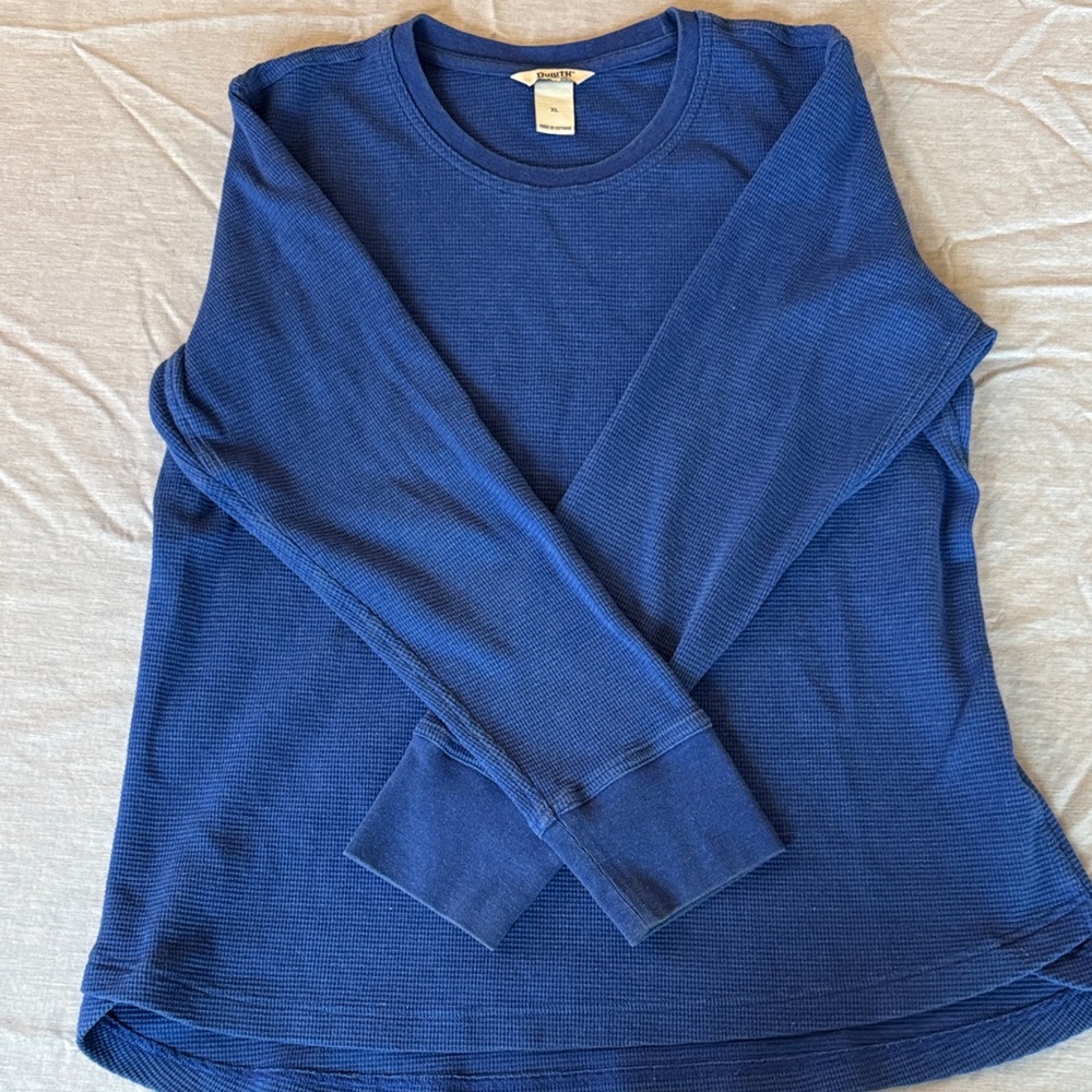 Duluth Trading Co Blue Long Sleeve Tee